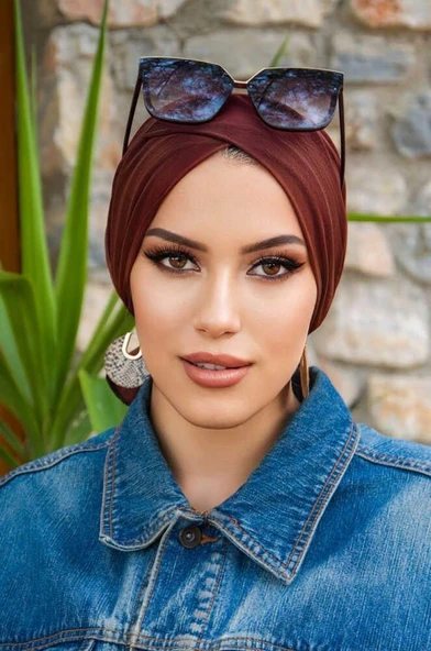 Kızıl Kahve Çapraz Havuz - Deniz Bonesi - Resim 2