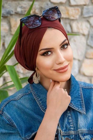 Kızıl Kahve Çapraz Havuz - Deniz Bonesi - Resim 3