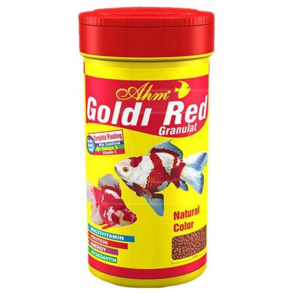 Ahm Goldi Red Granulat Balık Yemi 100 Ml