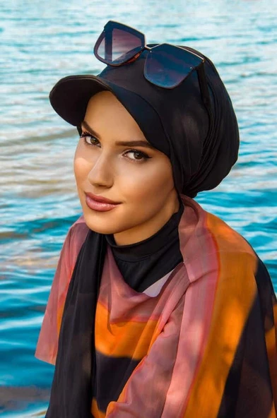 Siyah Siperli Bone Şal - Resim 3