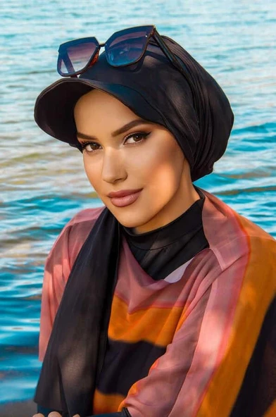 Siyah Siperli Bone Şal - Resim 2