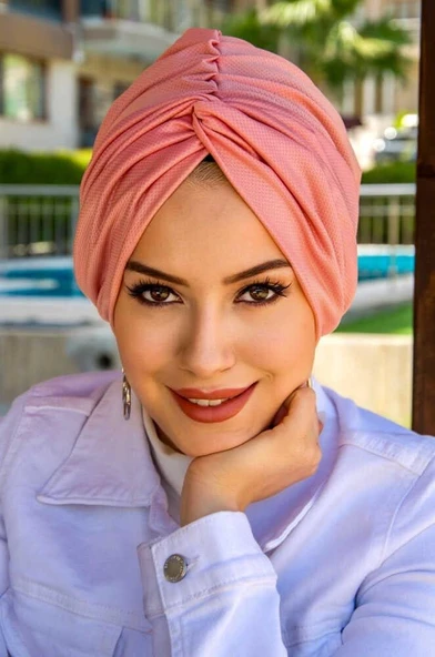 Pudra Hazır Burgu Düğüm Bone - Resim 2