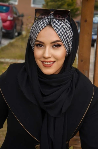 Syah Kazayağı Kışlık Hazır Şal ürün görseli