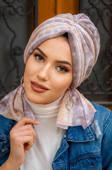 Bej Kahve Soft Desen Tokalı Bone - Resim 2