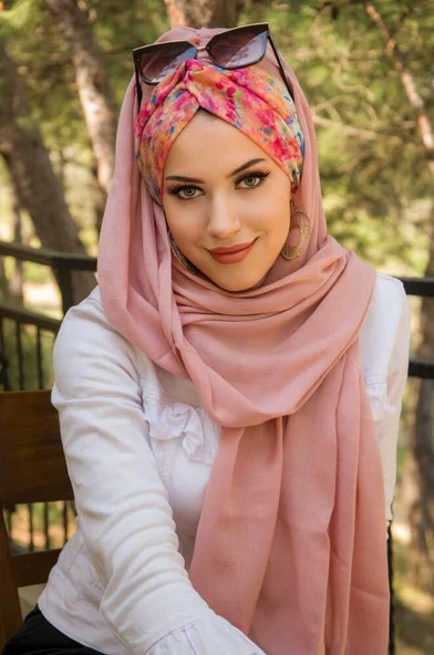 Pudra Benekli Burgu Hazır Şal ürün görseli