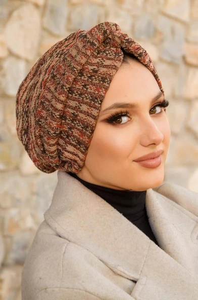 Taba Bej Kışlık Burgu Bone - Resim 3