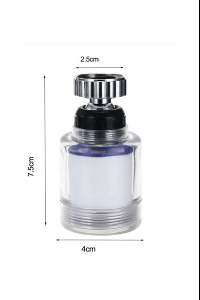 Kireç Önleyici Filtreli Su Tasarruflu Hareketli Musluk Başlığı - 3