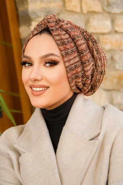 Taba Bej Kışlık Burgu Bone - Resim 2