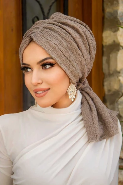 Taş Rengi Tokalı Bone - Resim 2