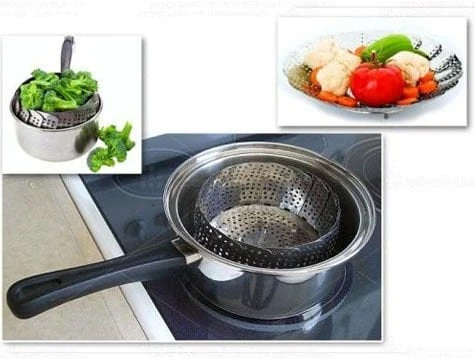 Buharda Pişirme Aparatı Haşlama Sepeti - Resim 2