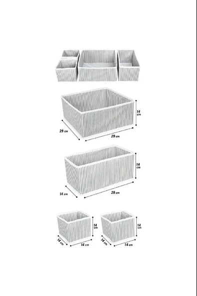Çekmece Düzenleme Kutu Seti Organizer 4lü Set - Resim 2