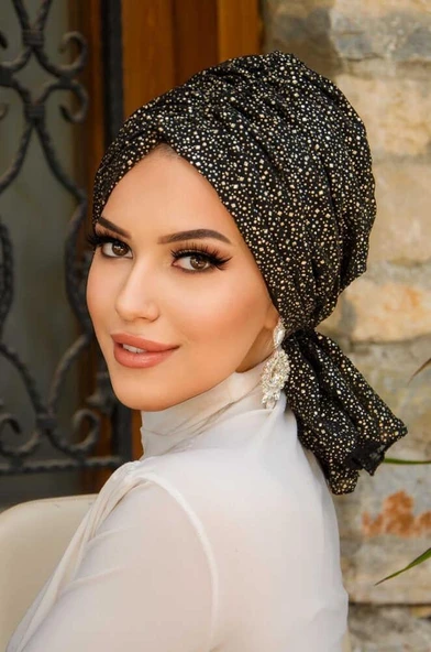 Siyah Gold Hazır Tokalı Bone ürün görseli