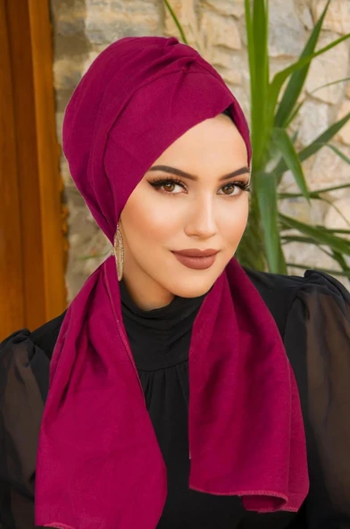 Şarabi Kelebek Bone Şal ürün görseli