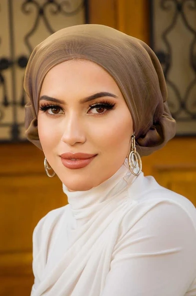 Balköpüğü Janjan Çağla Hazır Türban Bone - Resim 3