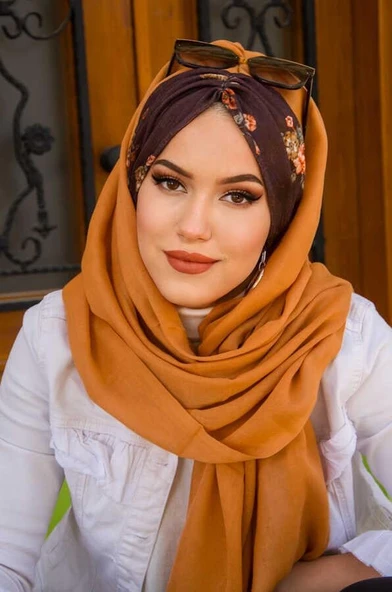 Taba Şebboy Çiçek Desen Hazır Şal - Resim 2