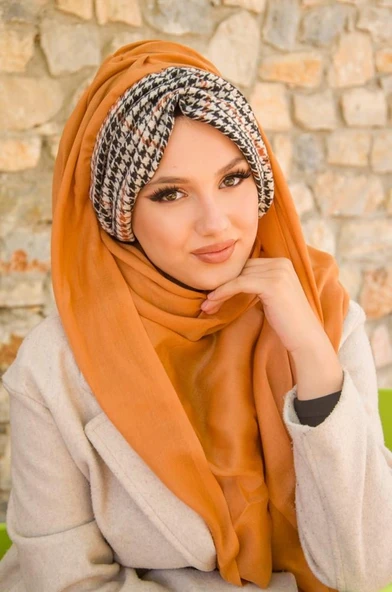 Taba Kazayağı Kışlık Hazır Şal ürün görseli