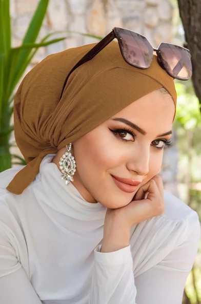 Camel Çapraz Bantlı Deniz - Havuz Bonesi ürün görseli