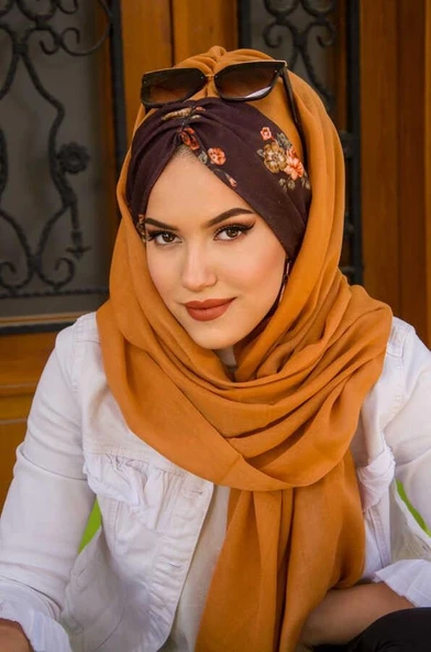 Taba Şebboy Çiçek Desen Hazır Şal - Resim 3