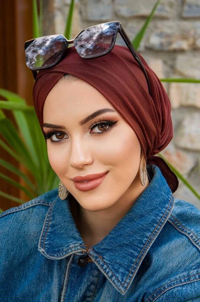 Kızıl Kahve Çapraz Havuz - Deniz Bonesi ürün görseli