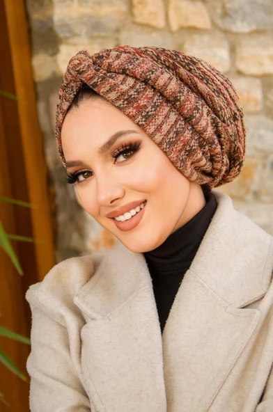 Taba Bej Kışlık Burgu Bone - Resim 4