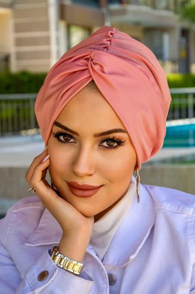 Pudra Hazır Burgu Düğüm Bone - Resim 3