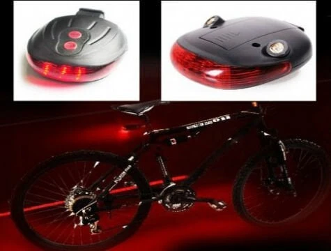 Lazer Güvenlik Şeritli Bisiklet Stop Lambası - Resim 4