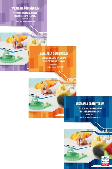 Vakalarla Öğreniyorum: Yetişkin Hastalıklarında Tıbbi Beslenme Tedavisi Seti 3 KİTAP ürün görseli 1