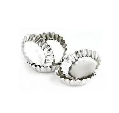 Paslanmaz Çelik Metal Kek Kalıbı - 6 Adet - Resim 4