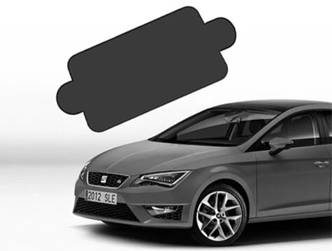 Araç Ön Cam Güneşliği (150x70 cm) - Siyah ürün görseli