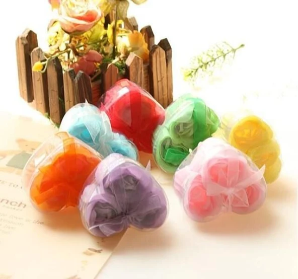 Kalp Kutulu Gül Şeklinde Sabun - Mini ürün görseli 1