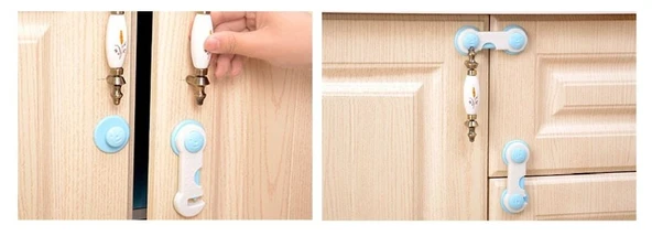 Çocuk Koruma Kilidi - Geçmeli 2 Adet Dolap Kilidi ürün görseli