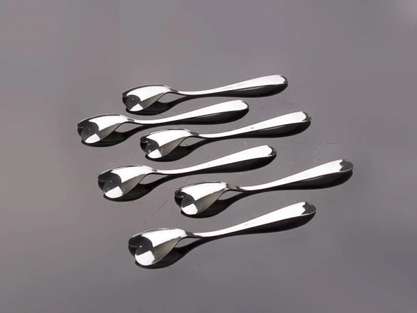 Dondurma Kaşığı - Kalpli (6Adet) - Resim 3