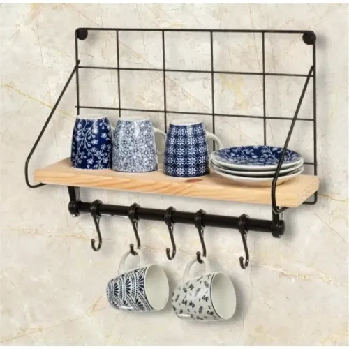 Metal Askılıklı Kahve Köşesi Rafı - 2