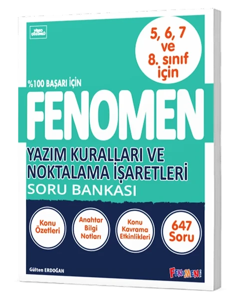 FENOMEN 5-6-7-8 Yazım Kuralları Ve Noktalama İşaretleri Soru Bankası ürün görseli
