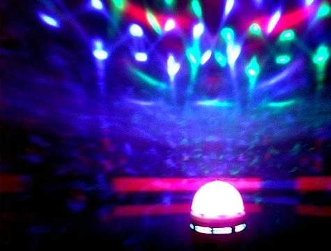 Renkli Led Döner Başlıklı Disko Ampulü - 3