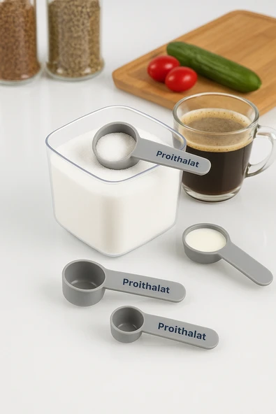 Ölçü Kaşığı Şeker Kahve Un Erzak Ölçü Kaşığı - 3 lü Ölçü Kaşığı - 2