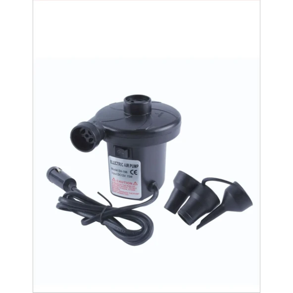 Yatak Şişirme Havuz Şişirme - Boşaltma Pompası Araç Şarj 12V - Resim 2