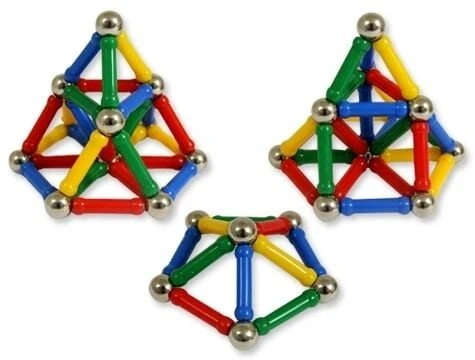 Magnastix 222 Parça Manyetik Lego Seti - Resim 2