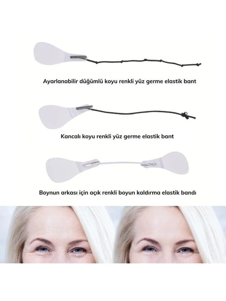Yüz Gerdirme Göz Boyun Kaş Gerdirme Bant Seti - 3