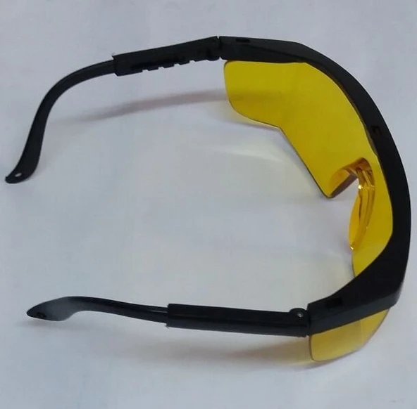Korumalı Laboratuvar Gözlüğü Sarı - 3