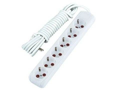 3 Mt. Kablolu 6 lı Topraklı Grup Priz - 2