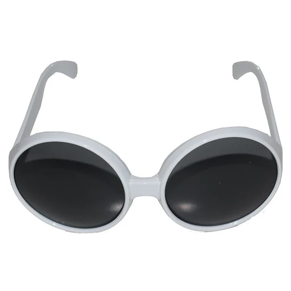 80 Li Yıllar Beyaz Renk Nostalji Yeşilçam Parti Gözlüğü ürün görseli