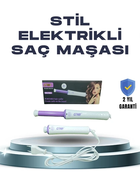 GW 32mm Döner Başlıklı Saç Kıvırma Makinesi – Her An Her Yerde Profesyonel Şekillendirme ürün görseli 1