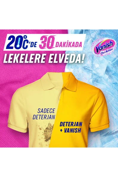 Vanish Oxi Action Multipower Renkliler İçin Deterjan Güçlendirici Toz ve Leke Çıkarıcı 480 Gram 1 Adet - 3