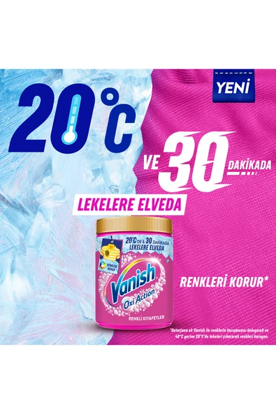 Vanish Oxi Action Multipower Renkliler İçin Deterjan Güçlendirici Toz ve Leke Çıkarıcı 480 Gram 1 Adet - 4