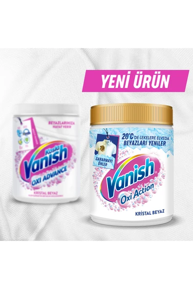 Vanish Oxi Action Kristal Beyaz Toz Deterjan Güçlendirici ve Leke Çıkarıcı 480 Gram - 8