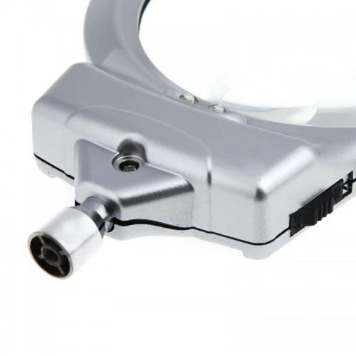 2.5x90 Mm 5x24 Mm Büyüteç, Mandallı Metal Hortumlu Masa Üstü Büyüteç - Resim 7