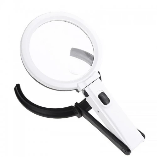 2x5x120mm   10 Ledli  Masaüstü Büyüteç - 7