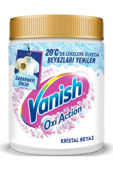 Vanish Oxi Action Kristal Beyaz Toz Deterjan Güçlendirici ve Leke Çıkarıcı 480 Gram - 2