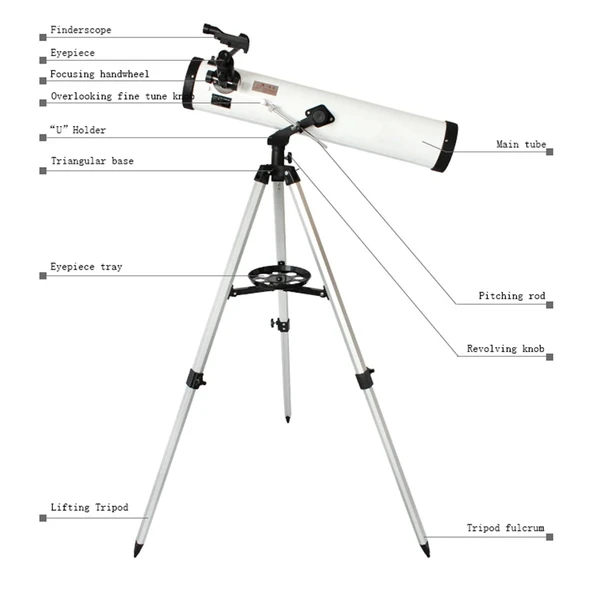 76x700 Profesyonel Uzay Aynalı Teleskopu - Resim 5